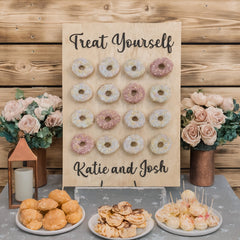 Elegant Customizable Doughnut Display Stand - Holds 16 Treats, 70.5cm x 49.5cm