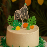Wooden Gorilla Animal Cake Topper