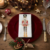 Nutcracker Christmas Cutlery Holders for Festive Table Styling (Pack of 8, 10 × 20 cm)