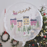White Snow Globe Foil Balloon for Cheerful Festive Christmas Party Decorating