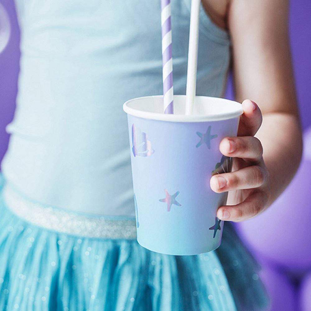 seaside-shell-starfish-party-paper-cups-x-6-mermaid-party|KPP55|Luck and Luck| 1