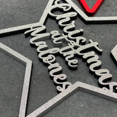 Personalised Coloured Star Christmas Tree Decoration