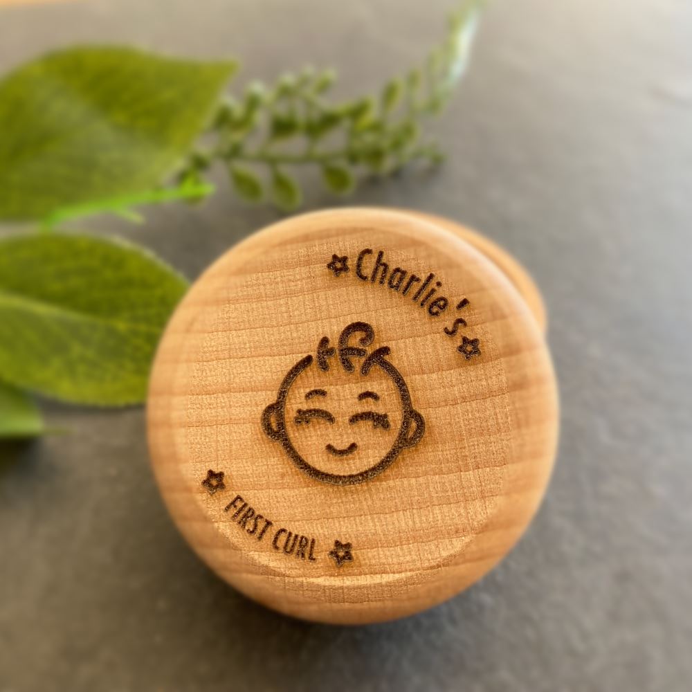 first-curl-trinket-keepsake-box-design-2|LLWWFCBD2|Luck and Luck| 1