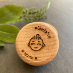 first-curl-trinket-keepsake-box-design-2|LLWWFCBD2|Luck and Luck| 1