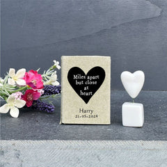 porcelain-heart-with-personalised-matchbox-miles-apart-close-at-heart|LLUV5658V3|Luck and Luck| 1