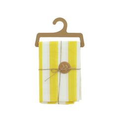 Yellow & White Polyester Birthday Tablecloth for Colourful Party Tables (140 x 120 cm)
