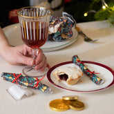 Partridge & Pear Mini Saucer Christmas Crackers for Festive Dining (Pack of 10)