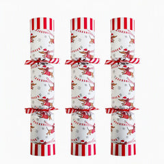 Racing Sausage Dog Game Christmas Crackers Festive Party Tableware Set of 6