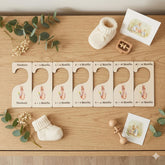 Flopsy Rabbit Wooden Baby Hangers For New Baby Nursery Styling And Keepsakes 9.9 cm