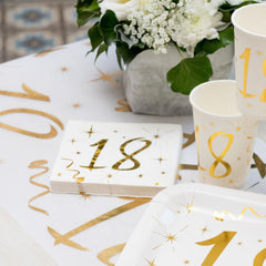 age-18-cocktail-gold-paper-party-napkins-x-20-18th-birthday|615900000018|Luck and Luck| 1