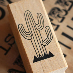 Cactus Rubber Stamp - Scrapbooking Card Making