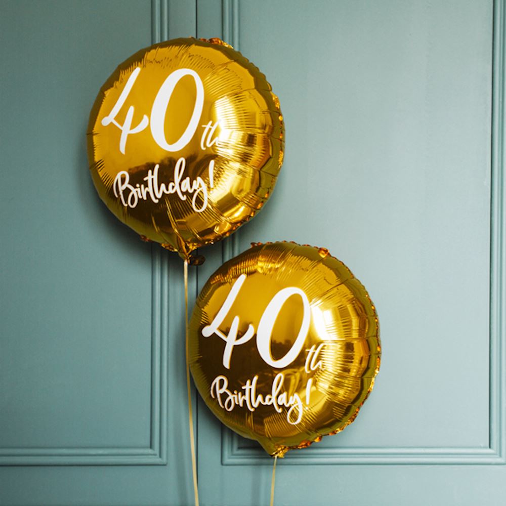 gold-40th-birthday-foil-balloon-45cm|FB24M40019|Luck and Luck| 1