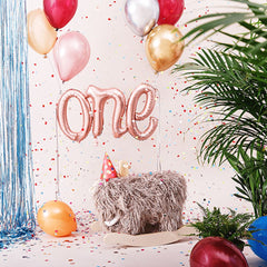 rose-gold-one-first-birthday-foil-balloon|FB75S-019R|Luck and Luck| 1