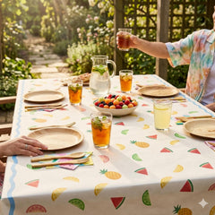 Fruits Paper Tablecloth Multicoloured Party Table Cover 180 x 120 cm