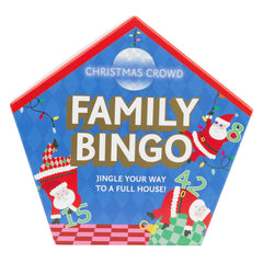 Santa Family Bingo Christmas Party Game Blue Red Cheerful Festive Entertainment