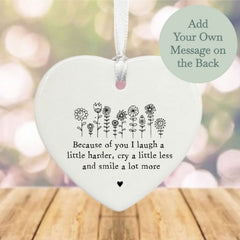 personalised-porcelain-hanging-heart-because-of-you-keepsake-gift|LLUV6200|Luck and Luck| 1