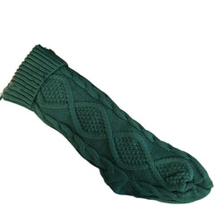 Classic Green Christmas Stocking with Rustic Charm – Festive Holiday Decor for Fireplace Mantel, Perfect for Gifting