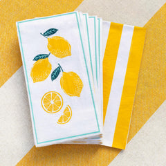 Lemon Paper Napkins 16 Pack – Summer Party Tableware