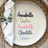 Wedding Reception Place Names, Custom Acrylic Table Settings and Decor