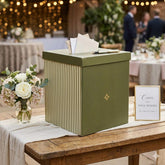 Sage Green Pistachio Wedding Card Box (21 cm x 25 cm)