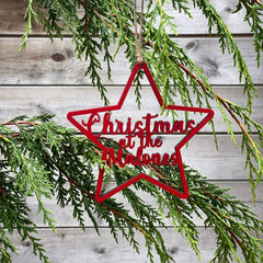 Personalised Coloured Star Christmas Tree Decoration
