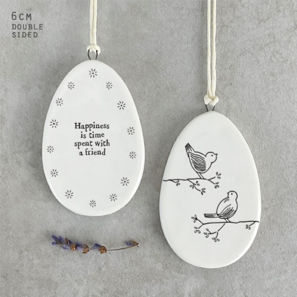 east-of-india-hanging-porcelain-egg-happiness-with-a-friend|6549F|Luck and Luck| 1