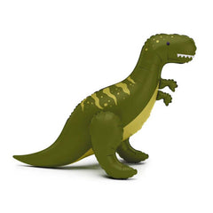 Large Green T-Rex Standing Foil Balloon for Dinosaur Birthday Parties