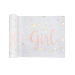 baby-girl-pink-and-gold-table-runner-3m|725100300005|Luck and Luck| 1