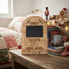 Children's Reindeer Wooden Christmas Countdown Chalkboard Sign for Festive Fun