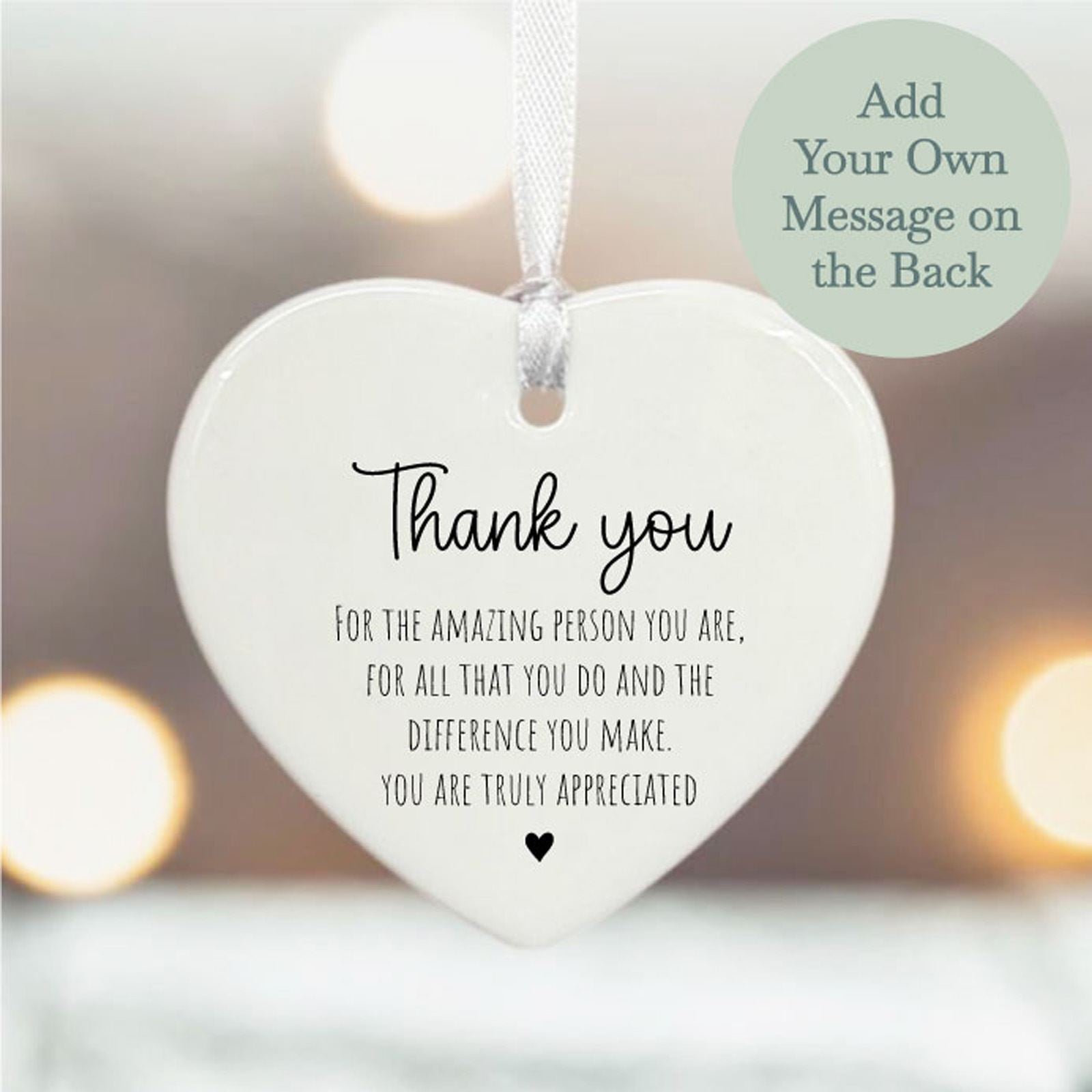 personalised-porcelain-hanging-heart-thank-you-amazing-gift|S1B|Luck and Luck| 1