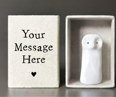 Personalised Wise Owl Matchbox Keepsake for Graduation Achievement and Success