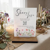 Floral Personalised Share the Love Sign - Opaque