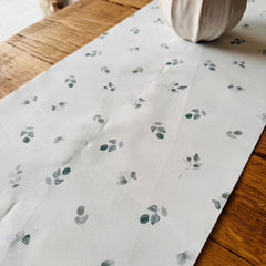 Green Botanical Leaf Table Runner 3m for Weddings Engagements and Anniversaries
