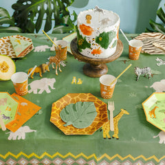 Safari Tablecloth Party Table Cover Kids Jungle Decoration (180x120cm)