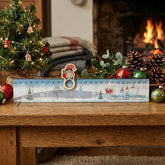 Personalised Christmas Advent Countdown Sleigh Slider - Festive Decor