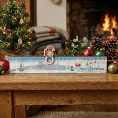 Personalised Christmas Advent Countdown Sleigh Slider - Festive Decor