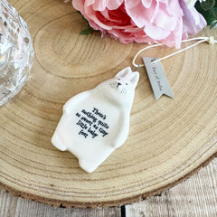 east-of-india-hanging-porcelain-rabbit-gift-for-new-mum-baby-shower|6106.2|Luck and Luck| 1