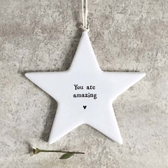 east-of-india-porcelain-hanging-star-you-are-amazing|4042|Luck and Luck| 1
