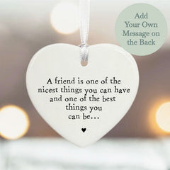 personalised-porcelain-heart-a-friend-is-keepsake-gift|LLUVPORGF6|Luck and Luck| 1