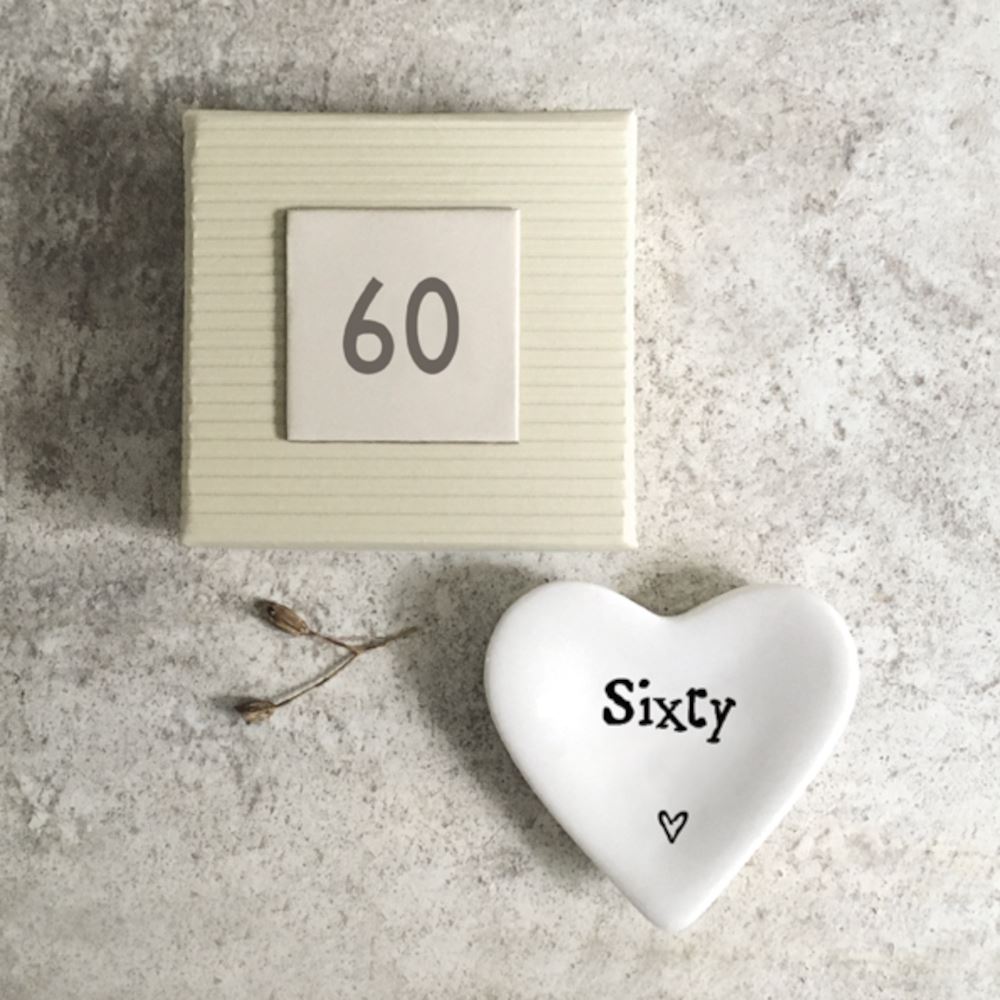 east-of-india-porcelain-heart-ring-dish-sixty-60th-birthday|2093|Luck and Luck| 1