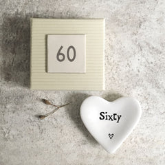 east-of-india-porcelain-heart-ring-dish-sixty-60th-birthday|2093|Luck and Luck| 1