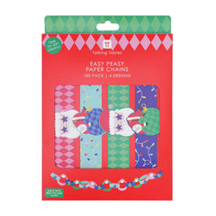 Fun Santa Christmas Paper Chains Red Green Festive Craft Party Decorations Set of 100