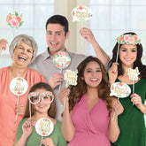 Floral Baby Photo Booth Props x 13