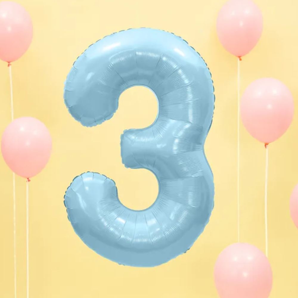 large-foil-blue-number-3-balloon-86cm-birthday-decoration|FB1P-3-001J|Luck and Luck| 1