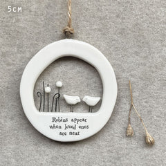 east-of-india-cut-out-porcelain-hanger-robins-appear-keepsake|6645|Luck and Luck| 1