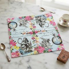 Truly Alice Floral Party Napkins for Colourful Bohemian Birthday Tables 20 Pack