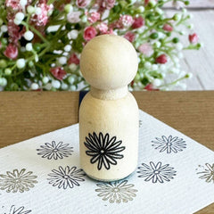 mini-rubber-stamp-daisy-flower-scrapbooking-craft|LLWWMINIDAISYSTAMP|Luck and Luck| 1