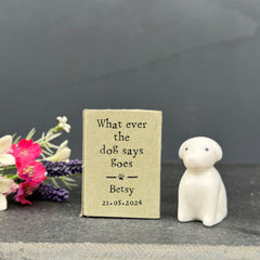 porcelain-dog-in-a-personalised-matchbox-whatever-the-dog-says-goes|LLUV17V2|Luck and Luck| 1