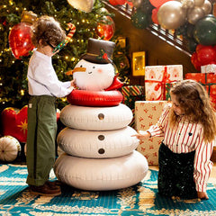Standing Snowman Foil Balloon White Playful Cheerful Christmas Party Decoration