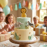 Safari Birthday Candles Kids Party Cake Decoration (Pack of 3, 4.2cm)